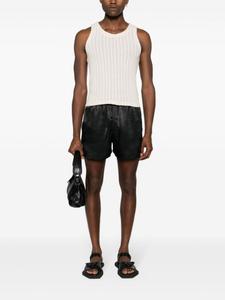 Рубашка в рубчик из натуральной шерсти Ludovic de Saint Sernin, черный