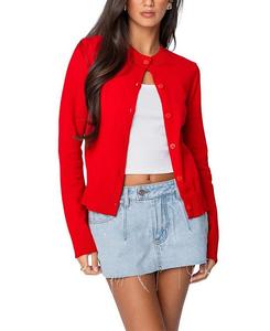 Кардиган на пуговицах Edikted Hollie, красный