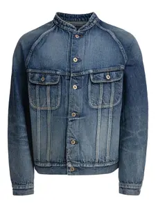 Джинсовая куртка с воротником-стойкой Nonnative, синий