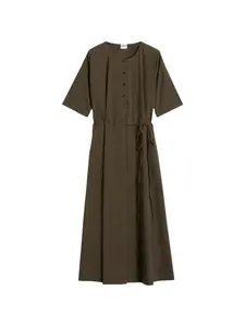 Платье миди с завязками Aspesi, зеленый