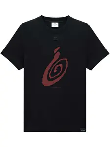 Футболка с графичным принтом Courrèges, черный