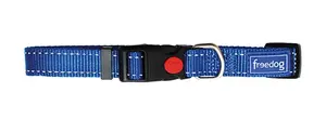 Светоотражающий нейлоновый ошейник Freedog синий 35-60см х 20мм Freedog, цвет синий