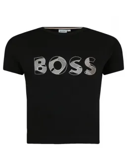 Футболка regular fit Boss Kidswear, черный