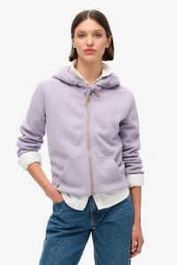 Толстовка с капюшоном на молнии с логотипом Essential Superdry, сиреневый