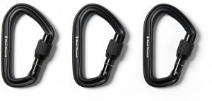Карабины HotForge с резьбовым соединением — упаковка из 3 шт. Black Diamond, черный