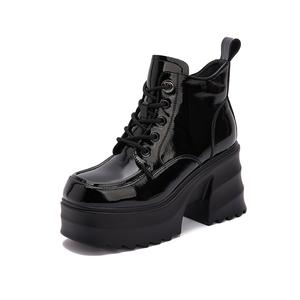 Milan Love Song Короткие Мартинсы 9 см Женские, Экрю