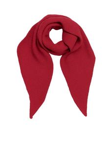 Мягкий вязаный шарф с нежной текстурой розового цвета. Faera