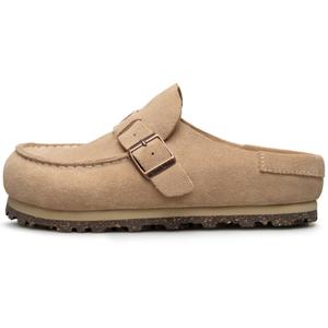 AU&MU Женские тапочки с резиновой подошвой закрытого носка бесшумные сандалии, цвет Sand