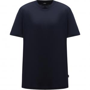 Футболка Boss Slim Fit с круглым вырезом HUGO BOSS, синяя