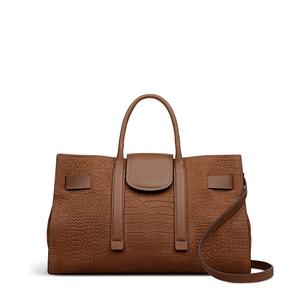 St Pancras Lane - сумка-саквояж среднего размера с открытым верхом из искусственной крокодиловой кожи Radley, шоколадный