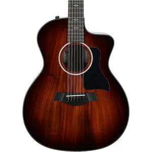 Taylor-guitars Акустико-электрическая гитара Taylor 264ce-K Deluxe 12 струн, модель Grand Auditorium (в комплекте с чехлом), с затемненным градиентным покрытием