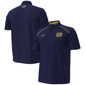 Мужская рубашка-поло Under Armour темно-синего цвета Notre Dame Fighting Irish 2023 Aer Lingus College Football Classic Polo, цвет Ntd Navy