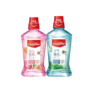 Освежающий ополаскиватель для полости рта уход за деснами ароматы 250мл*2 бутылки/500мл*3 бутылки COLGATE, Mint 500ml+Fresh Fruit 500ml
