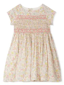 Платье Duchesse с цветочным принтом Bonpoint, белый