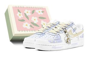 Кроссовки Nike Air Force 1 Skateboard Shoes Women's Low-Top White, белый