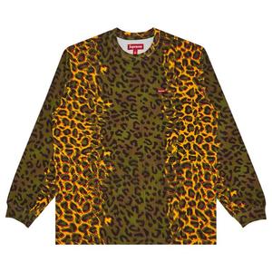Футболка Supreme Small Box Long-Sleeve Tee, Cheetah