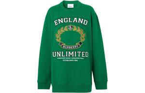 Свитшот женский Burberry, зеленый