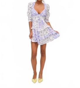 Мини-платье Rosalyn в сиреневом цвете For Love & Lemons