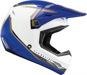 Мотокроссовый шлем FLY Racing kinetic vision, White/Blue