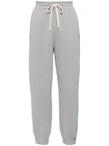 Спортивные брюки с вышитым логотипом MIU MIU, серый