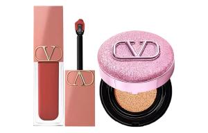 Valentino Набор косметики Pink Air Cushion жидкая помада-тинтик легко растушевывается стойкая 6,5 мл+14 г