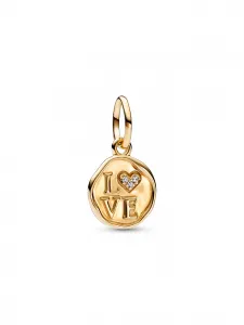 Подвеска-шарм «Сверкающая любовь» Pandora, золото