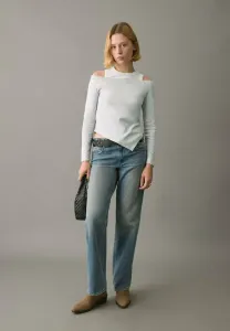 Подростковая футболка с длинными рукавами Mango Kids, Grey