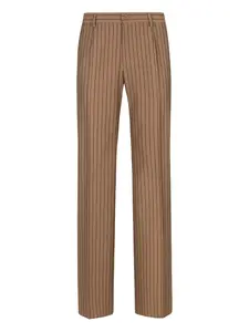 Брюки в тонкую полоску DOLCE & GABBANA, коричневый