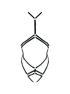 Боди с кольцевой шлейкой Melusina Bordelle, черный