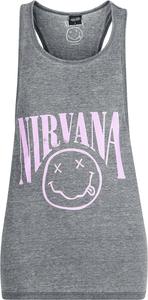 Топ Nirvana Curved Logo, темно-серый пятнистый