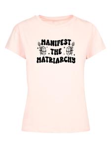 Футболка с надписью Феминистский манифест: Матриархат, Женский день в розовом цвете F4NT4STIC