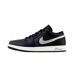 Jordan Кроссовки Air 1 Cool Black устойчивые к истиранию низкие винтажные баскетбольные Unisex Black Silver