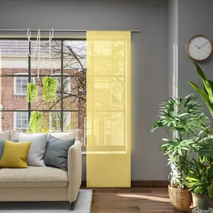 Раздвижная панельная штора Libre Eco из переработанного полиэстера, однотонная светло-зеленая, 245x60 см Neutex