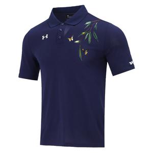 Быстросохнущая короткая футболка-поло Unisex Under Armour, синий