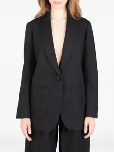Пиджак с одной пуговицей и накладным карманом Société Anonyme, черный