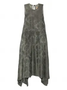 Платье без рукавов с цветочным принтом Uma Wang, зеленый