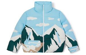 Пуховик женский Don't Forget The Grass Blue Print - 8643P Kappa