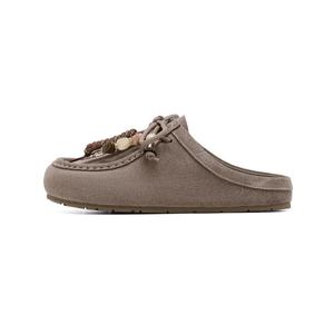 C°BANNER Женские серые тапочки с закрытым носком на резиновой подошве, цвет Gray