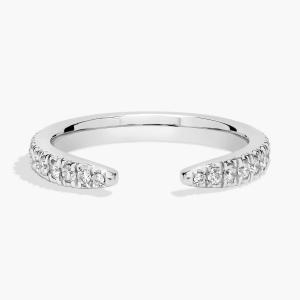 Обручальное кольцо Open Point Stackable из платины (1/4 карата) Blue Nile