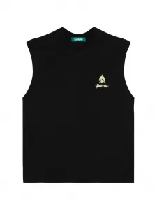 Топ с графичным принтом Barrow, черный