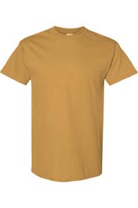 Футболка Gildan Mens из плотного хлопка с короткими рукавами, цвет old gold