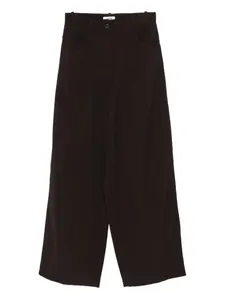 Брюки палаццо с завышенной талией SANDRO, коричневый