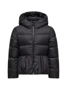 Куртка с капюшоном Elizaveta Moncler Enfant, черный