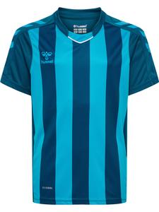 Футболка Hummel Trikot S/S Hmlcore Xk Striped Jersey Kids S/S, цвет BLUE CORAL/BLUE DANUBE