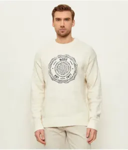 Свитер Керберт relaxed fit Boss Orange, экрю