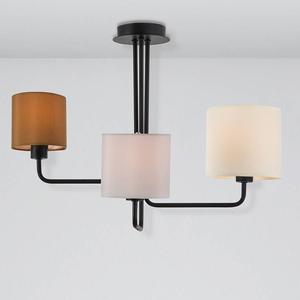 Потолочный светильник Nova Luce Bitonto, смешанная ткань/алюминий - 3-пламенная