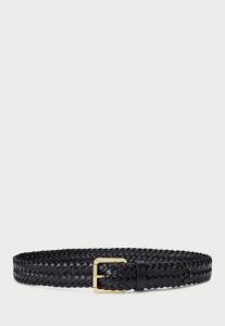 Ремень Lauren Ralph Lauren BRAIDED VACHETTA LEATHER BELT, Black