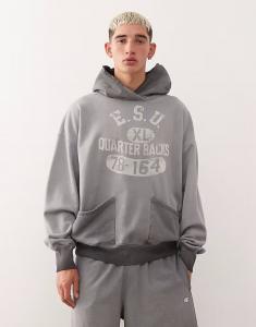 Толстовка с капюшоном с графическим принтом черного цвета Champion