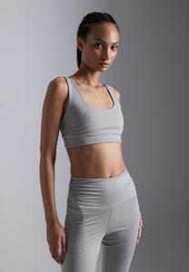 Бюстгальтер Even&Odd active MEDIUM SUPPORT SPORTS BRA WITH SIDE DETAIL, Mottled Light Grey