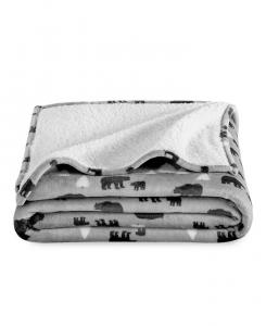 Флисовое одеяло из шерпы Bare Home, серый